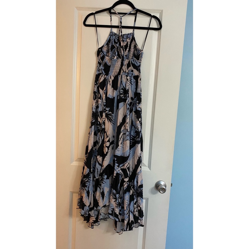 Free People Intimately Black and Blue Smoked Maxi Dress - Picture 8 of 15